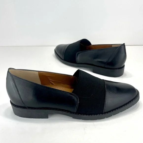 📌SOLD📌 NATURALIZER DUAL ACTION FOAM BLACK LEATHER LOAFERS🆕 - Picture 5 of 14